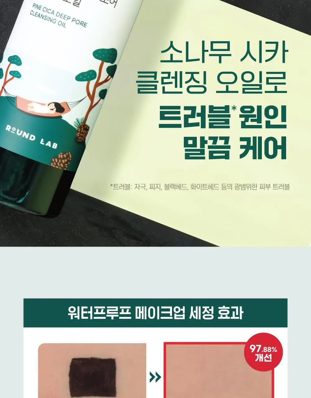 [NEW/피지숯싹] 라운드랩 소나무 시카 딥 포어 클렌징오일 200ml 상세페이지 5